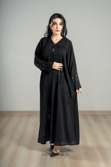 VI Noir Sequin Embroidered Abaya